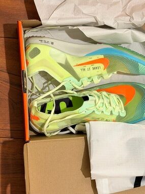 Nike Women's Neon Green Orange Blue Running Shoes